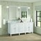 James Martin Vanities 72'' Double Vanity, Bright White w/ 3 CM Arctic Fall Solid Surface Top 424-V72-BW-3AF - alternate 5